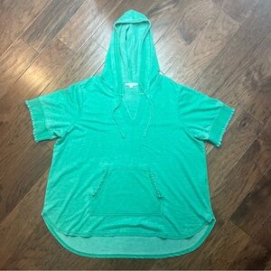 Jane & Delancy Green Hooded Women's Top